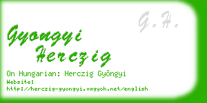 gyongyi herczig business card